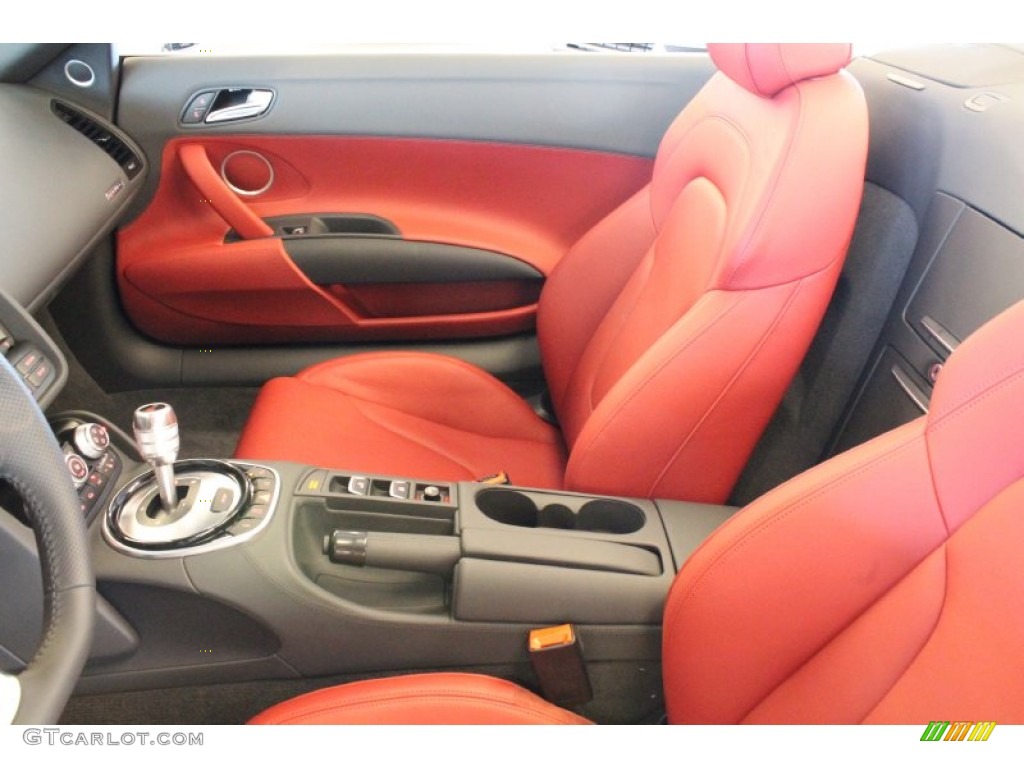 Red Interior 2015 Audi R8 Spyder V8 Photo #95837587