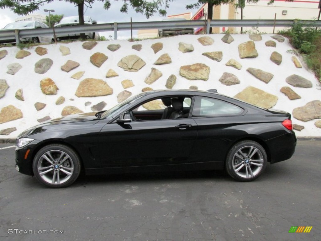 Jet Black 2014 BMW 4 Series 428i xDrive Coupe Exterior Photo #95837779