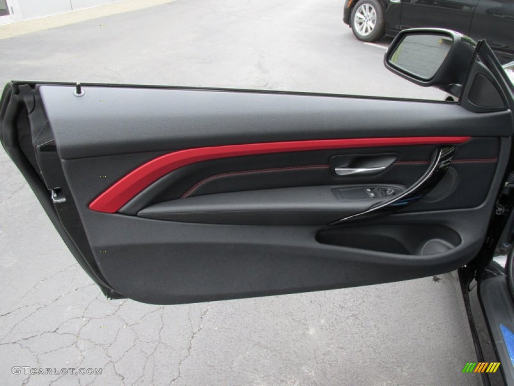 2014 BMW 4 Series 428i xDrive Coupe Black Door Panel Photo #95837953