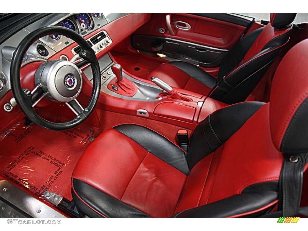 Sport Red/Black Interior 2003 BMW Z8 Alpina Roadster Photo #95838212