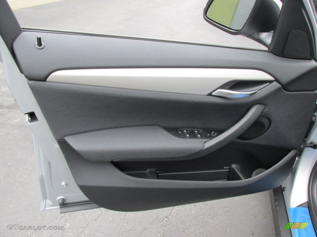 2015 BMW X1 xDrive28i Black Door Panel Photo #95838388