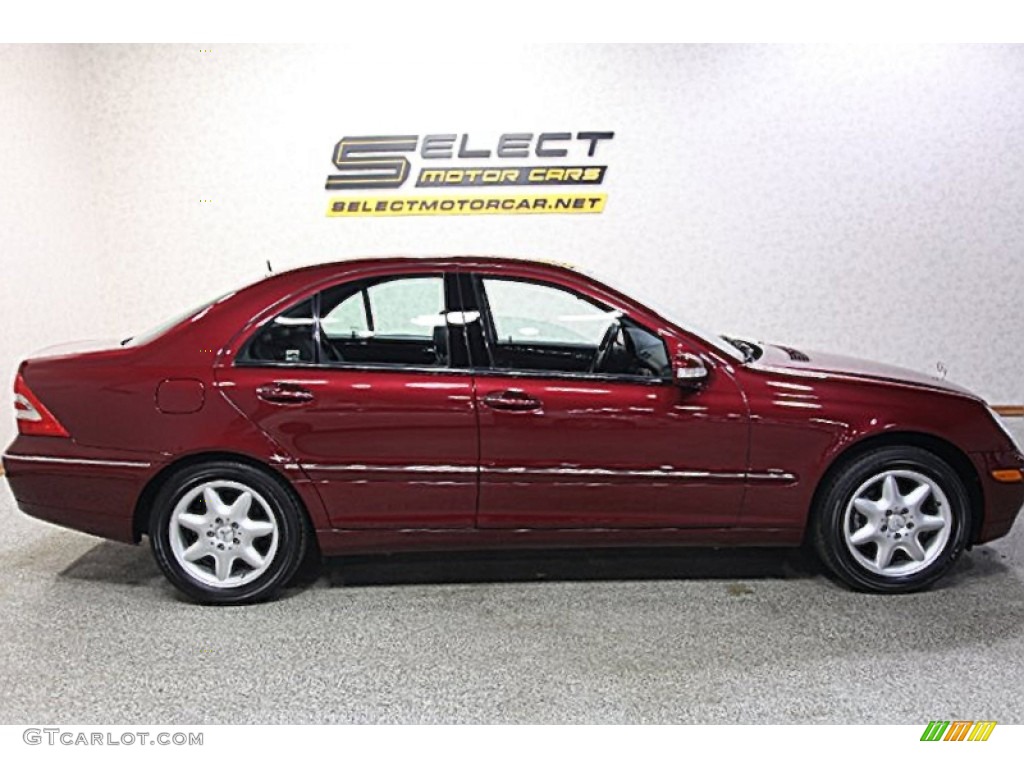 2002 C 240 Sedan - Bordeaux Red Metallic / Charcoal photo #4