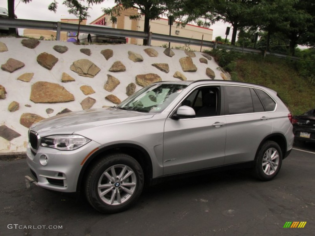 2014 X5 xDrive35i - Glacier Silver Metallic / Black photo #1