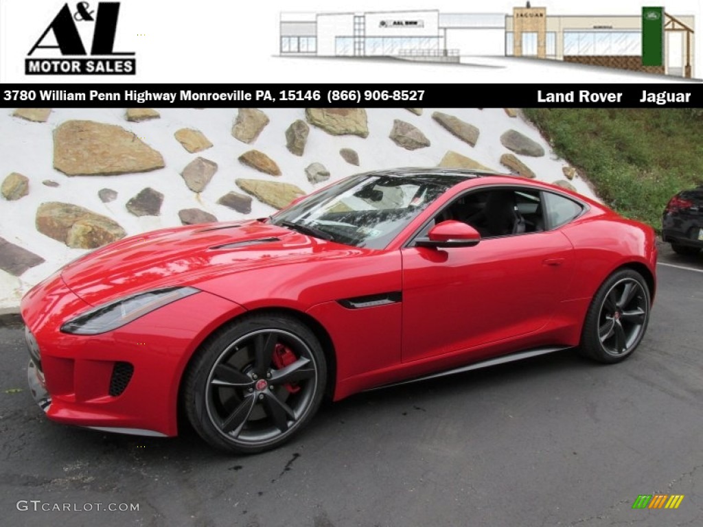 2015 F-TYPE R Coupe - Salsa Red / Jet photo #1