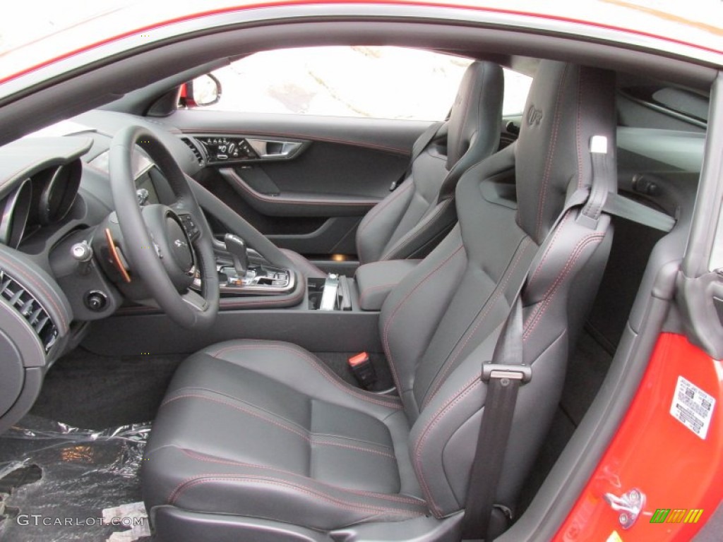 Jet Interior 2015 Jaguar F-TYPE R Coupe Photo #95839794