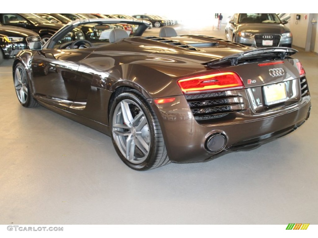 Teak Brown Metallic 2014 Audi R8 Spyder V8 Exterior Photo #95840263