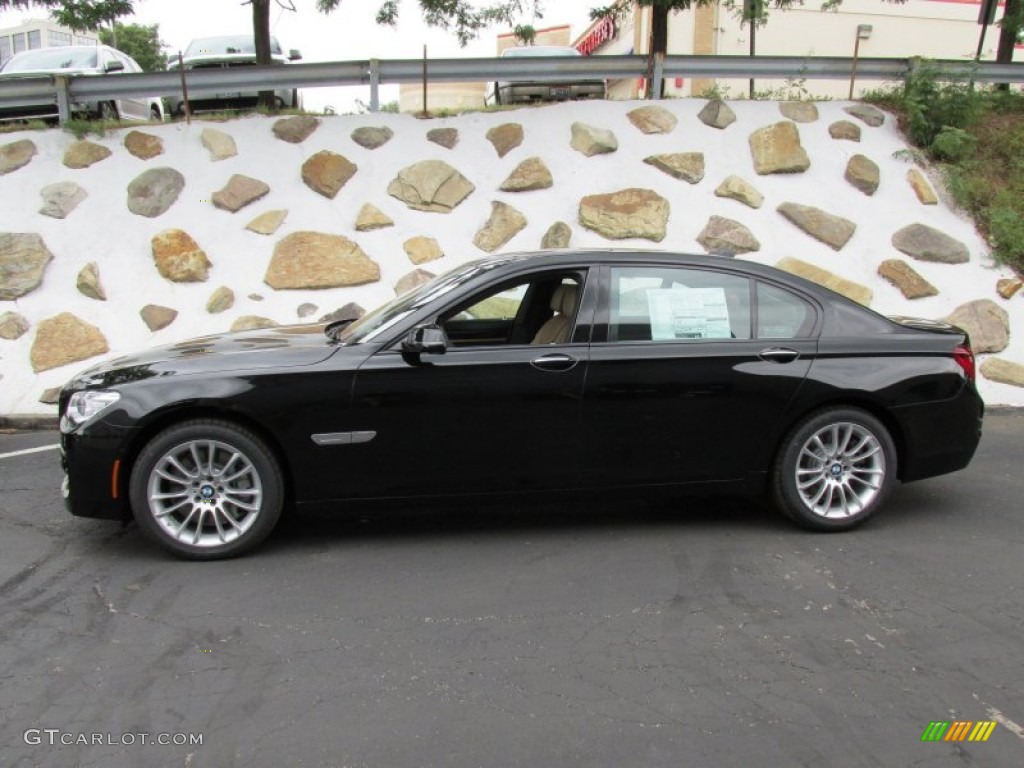 2014 7 Series 750Li xDrive Sedan - Jet Black / Veneto Beige photo #2