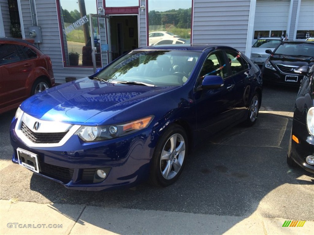 2009 TSX Sedan - Vortex Blue Pearl / Ebony photo #3