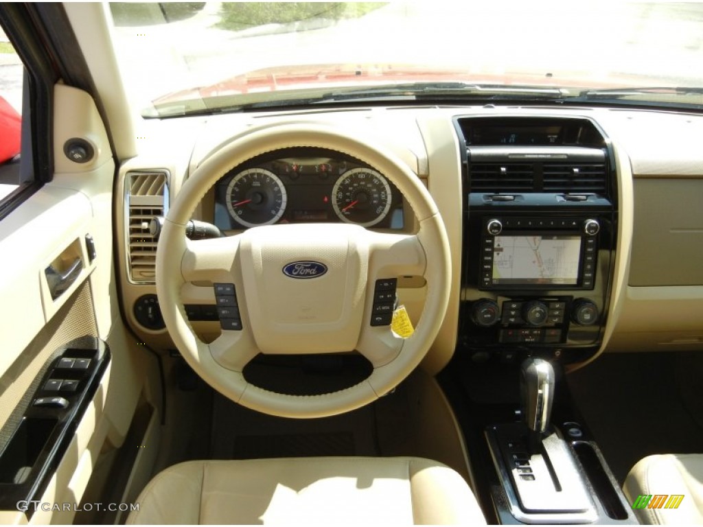 2011 Ford Escape Limited V6 Camel Steering Wheel Photo #95843479