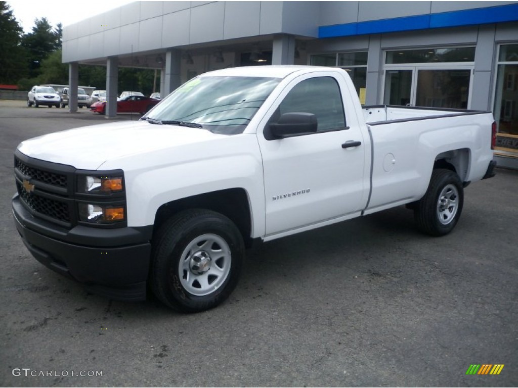 2014 Silverado 1500 WT Regular Cab - Summit White / Jet Black/Dark Ash photo #2