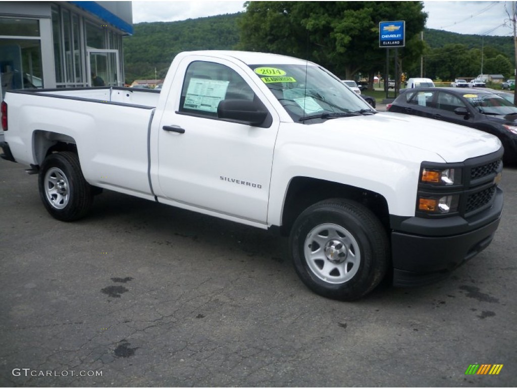 2014 Silverado 1500 WT Regular Cab - Summit White / Jet Black/Dark Ash photo #4