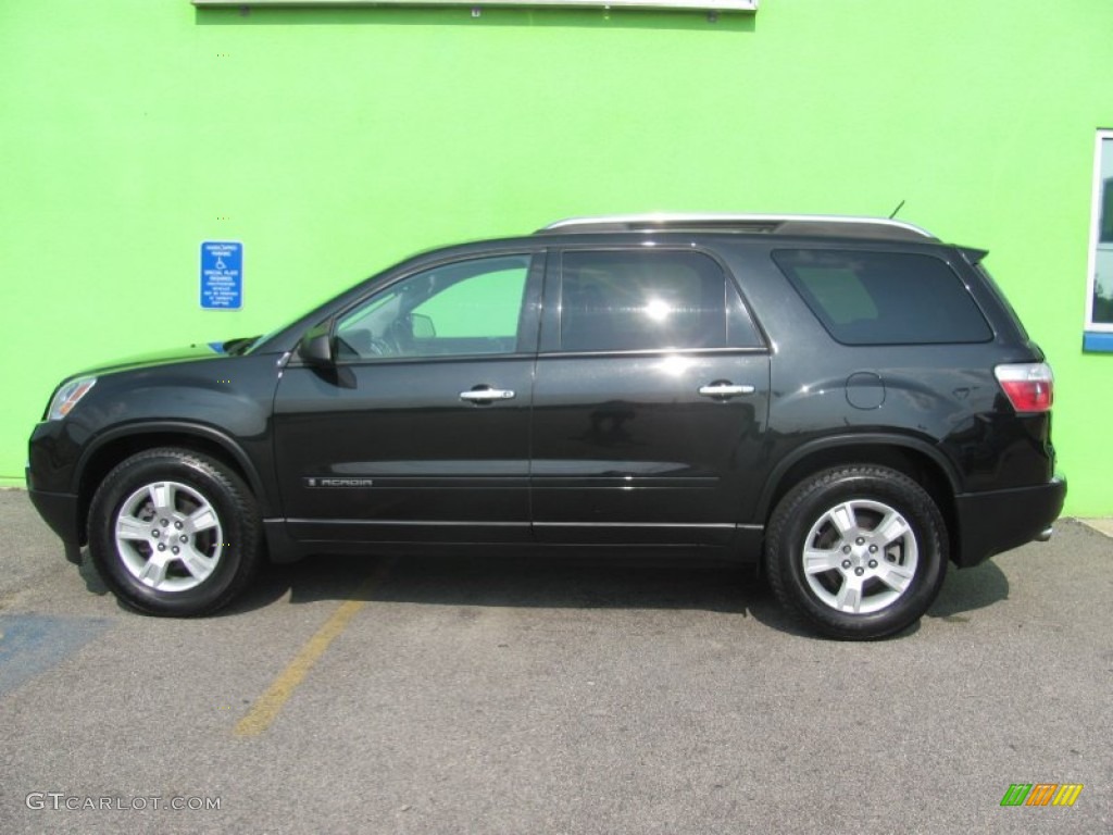 2008 Acadia SLE AWD - Carbon Black Metallic / Light Titanium photo #1