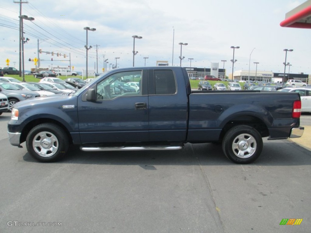 2004 F150 XLT SuperCab - True Blue Metallic / Medium/Dark Flint photo #4