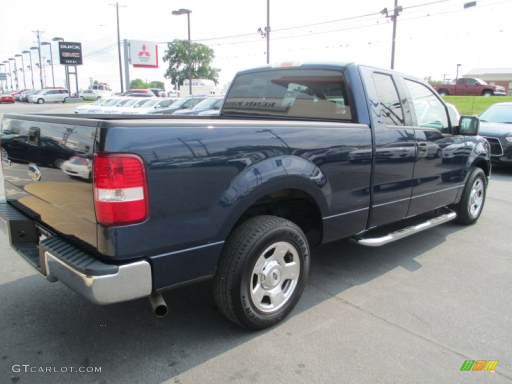 2004 F150 XLT SuperCab - True Blue Metallic / Medium/Dark Flint photo #7