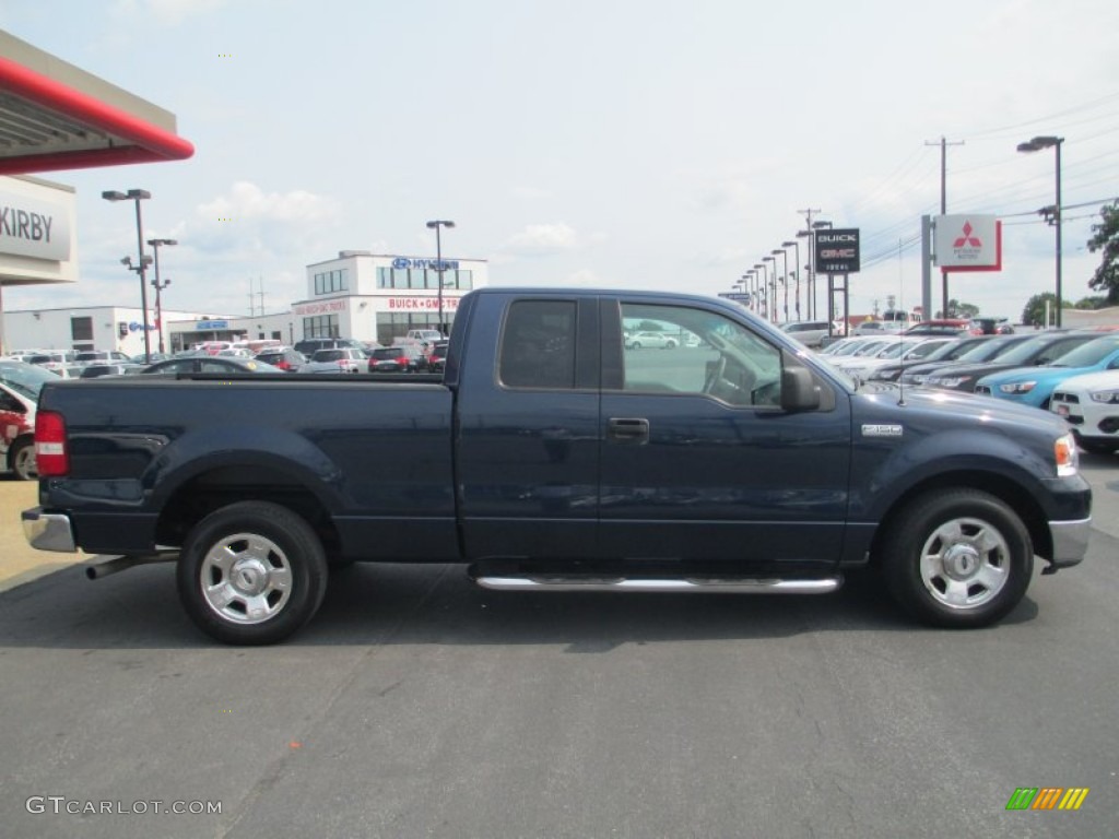 2004 F150 XLT SuperCab - True Blue Metallic / Medium/Dark Flint photo #8