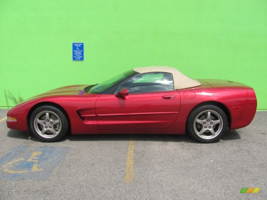 2004 Corvette Convertible - Magnetic Red Metallic / Shale photo #1