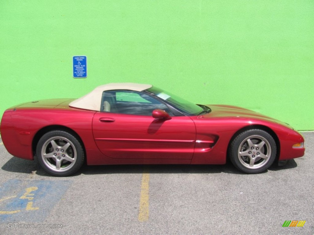2004 Corvette Convertible - Magnetic Red Metallic / Shale photo #2