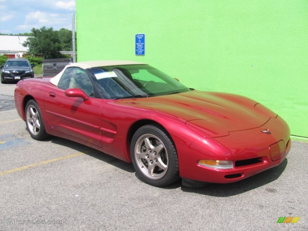 2004 Corvette Convertible - Magnetic Red Metallic / Shale photo #3