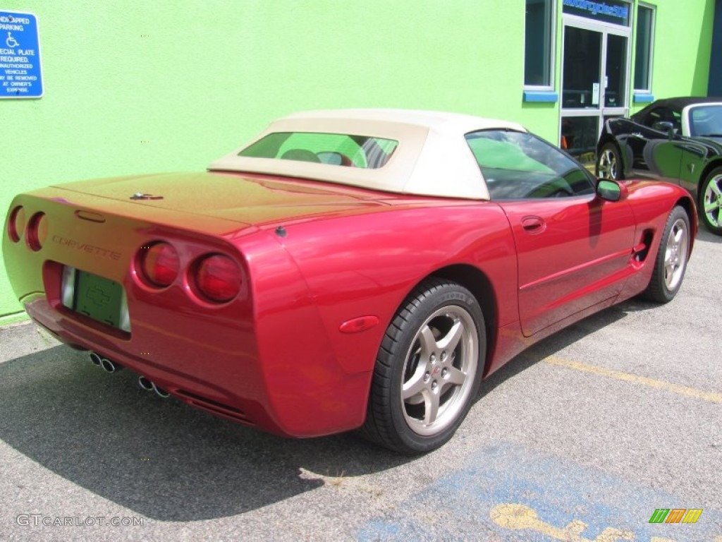 2004 Corvette Convertible - Magnetic Red Metallic / Shale photo #4