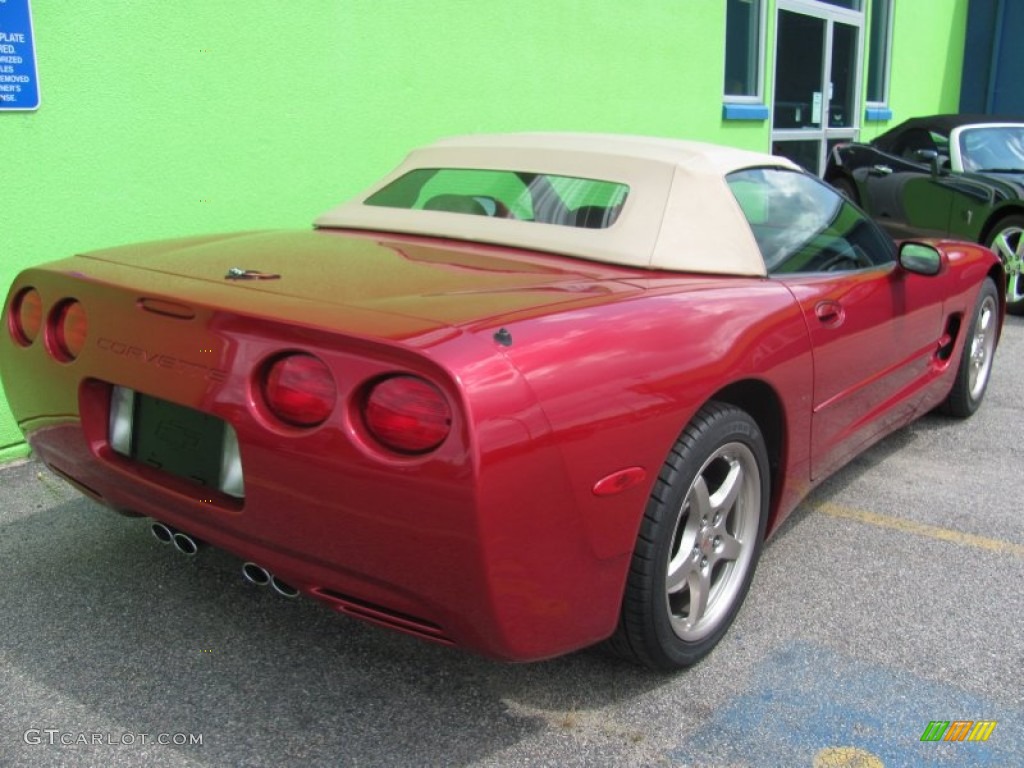 2004 Corvette Convertible - Magnetic Red Metallic / Shale photo #8