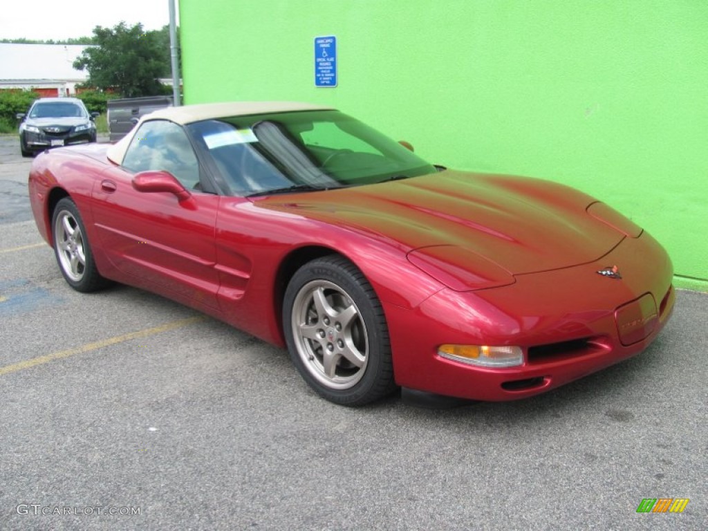 2004 Corvette Convertible - Magnetic Red Metallic / Shale photo #10