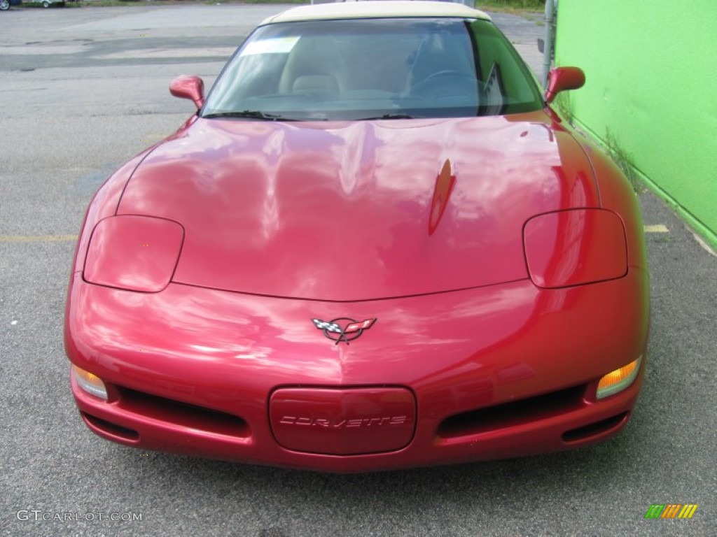 2004 Corvette Convertible - Magnetic Red Metallic / Shale photo #11