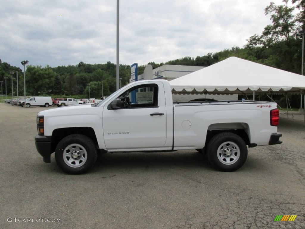 2014 Silverado 1500 WT Regular Cab 4x4 - Summit White / Jet Black/Dark Ash photo #2