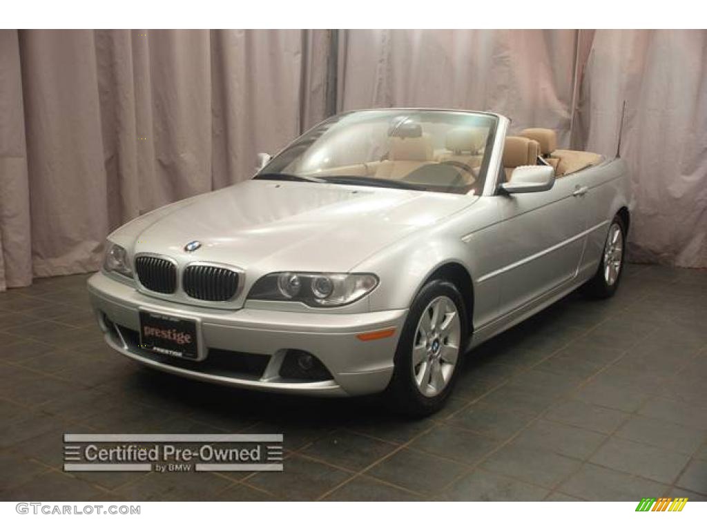 2006 3 Series 325i Convertible - Titanium Silver Metallic / Beige photo #1