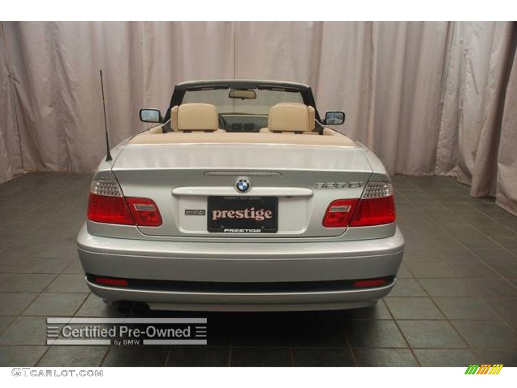 2006 3 Series 325i Convertible - Titanium Silver Metallic / Beige photo #2