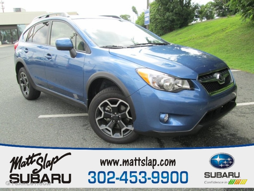 2014 XV Crosstrek 2.0i Limited - Quartz Blue Pearl / Ivory photo #1