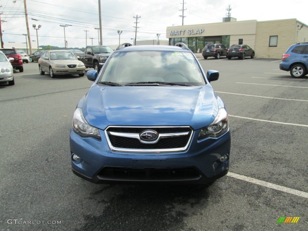 2014 XV Crosstrek 2.0i Limited - Quartz Blue Pearl / Ivory photo #3