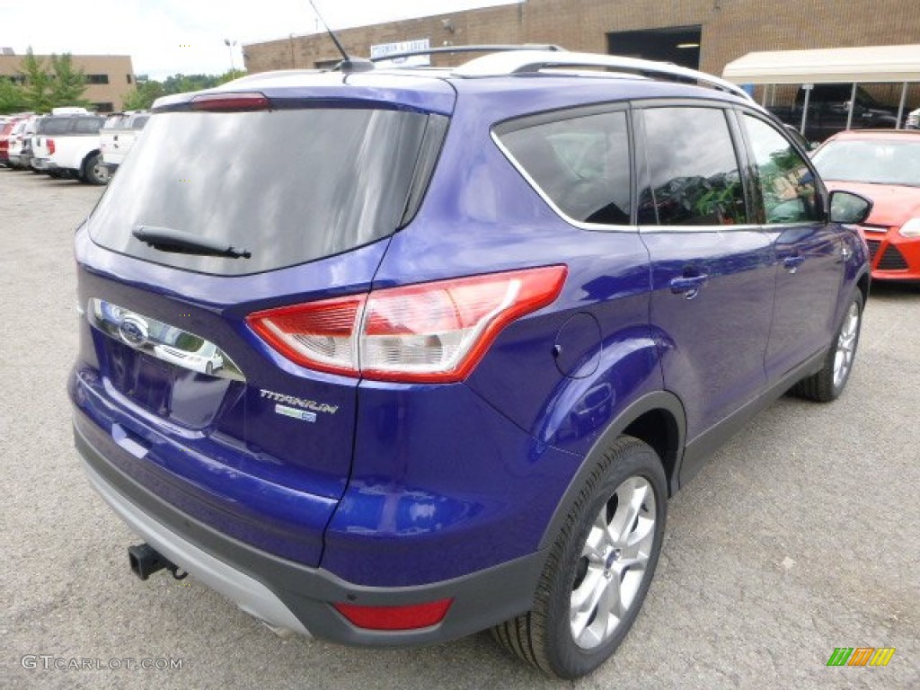 2014 Escape Titanium 2.0L EcoBoost 4WD - Deep Impact Blue / Charcoal Black photo #2