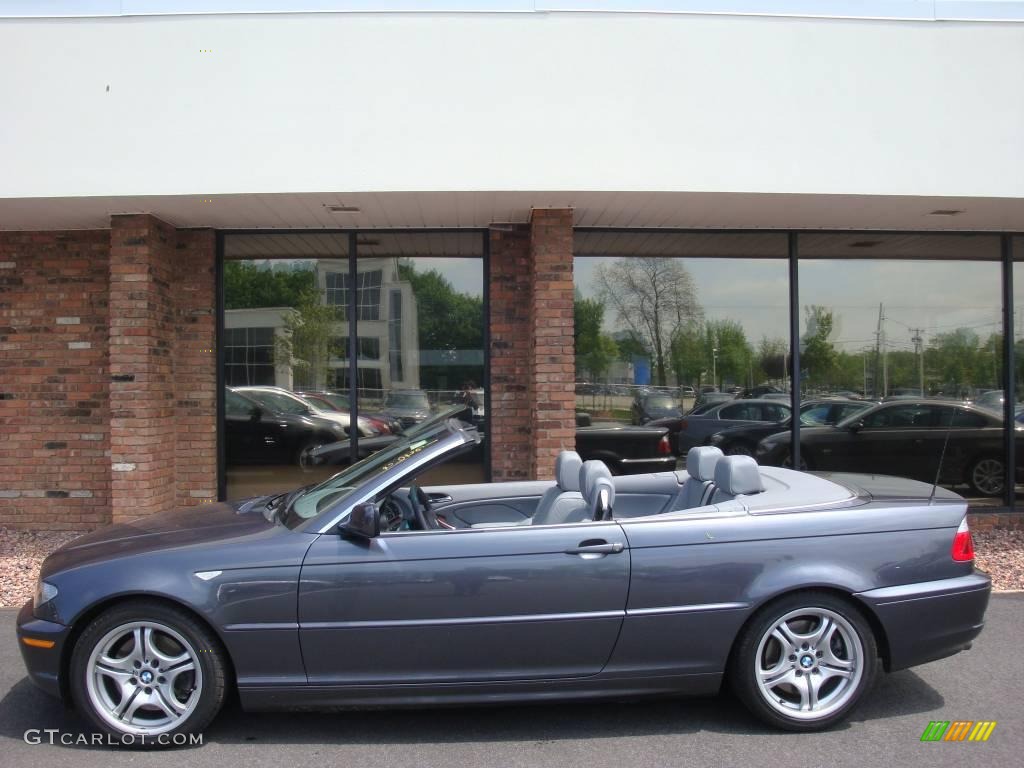 2006 3 Series 330i Convertible - Sparkling Graphite Metallic / Grey photo #4