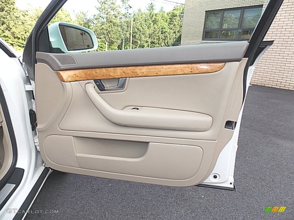 2006 Audi A4 2.0T quattro Sedan Beige Door Panel Photo #95852206