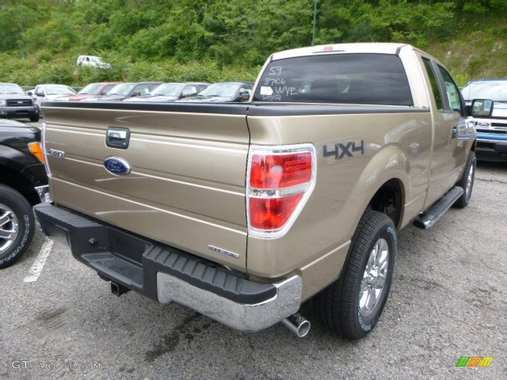 2014 F150 XLT SuperCab 4x4 - Pale Adobe / Pale Adobe photo #2