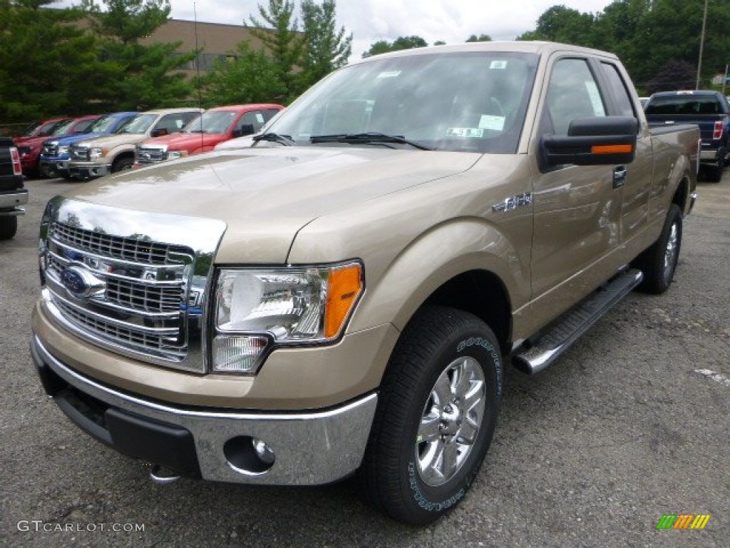 2014 F150 XLT SuperCab 4x4 - Pale Adobe / Pale Adobe photo #5