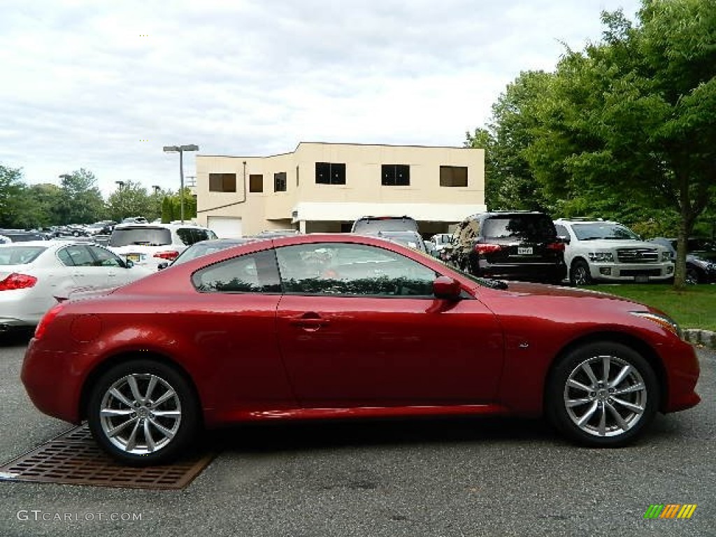 2014 Q60 Coupe AWD - Venetian Red / Graphite photo #2