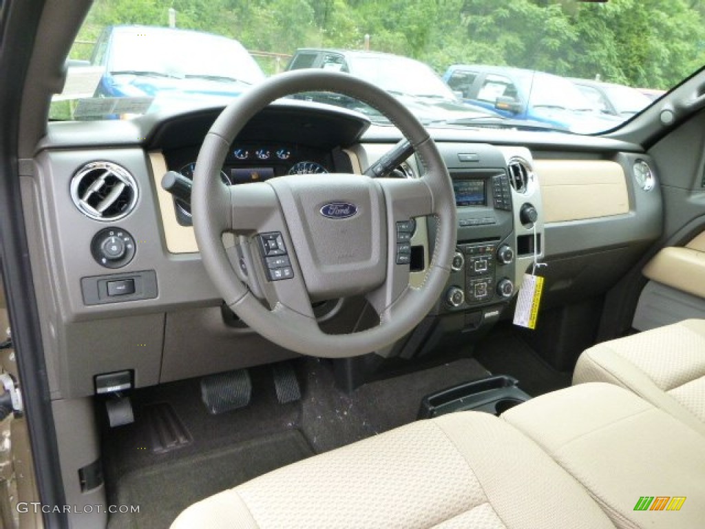 2014 F150 XLT SuperCab 4x4 - Pale Adobe / Pale Adobe photo #11