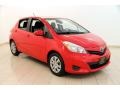 2013 Absolutely Red Toyota Yaris LE 5 Door  photo #1