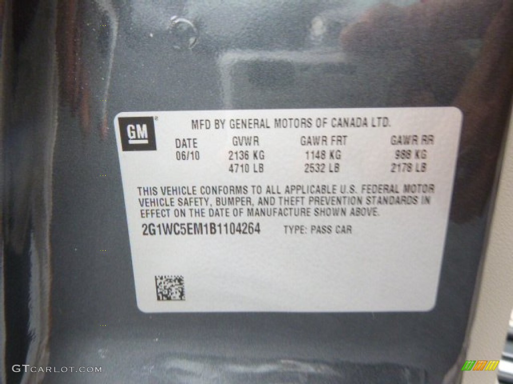 2011 Impala LTZ - Cyber Gray Metallic / Gray photo #20
