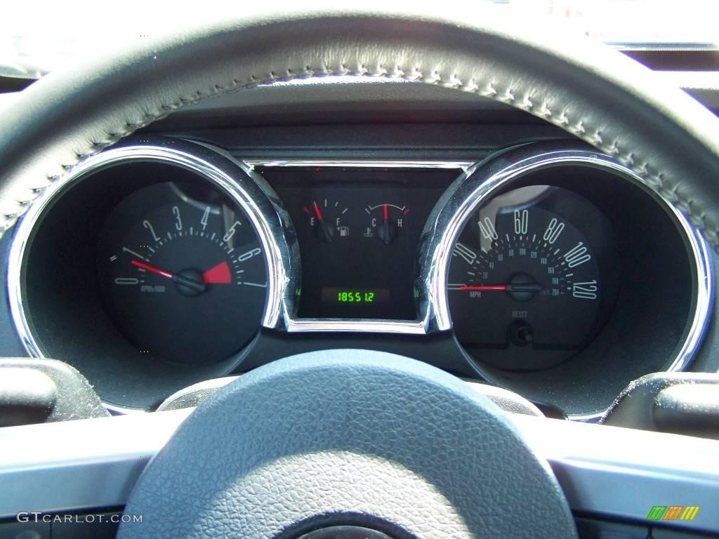 2007 Mustang V6 Premium Coupe - Vista Blue Metallic / Light Graphite photo #16