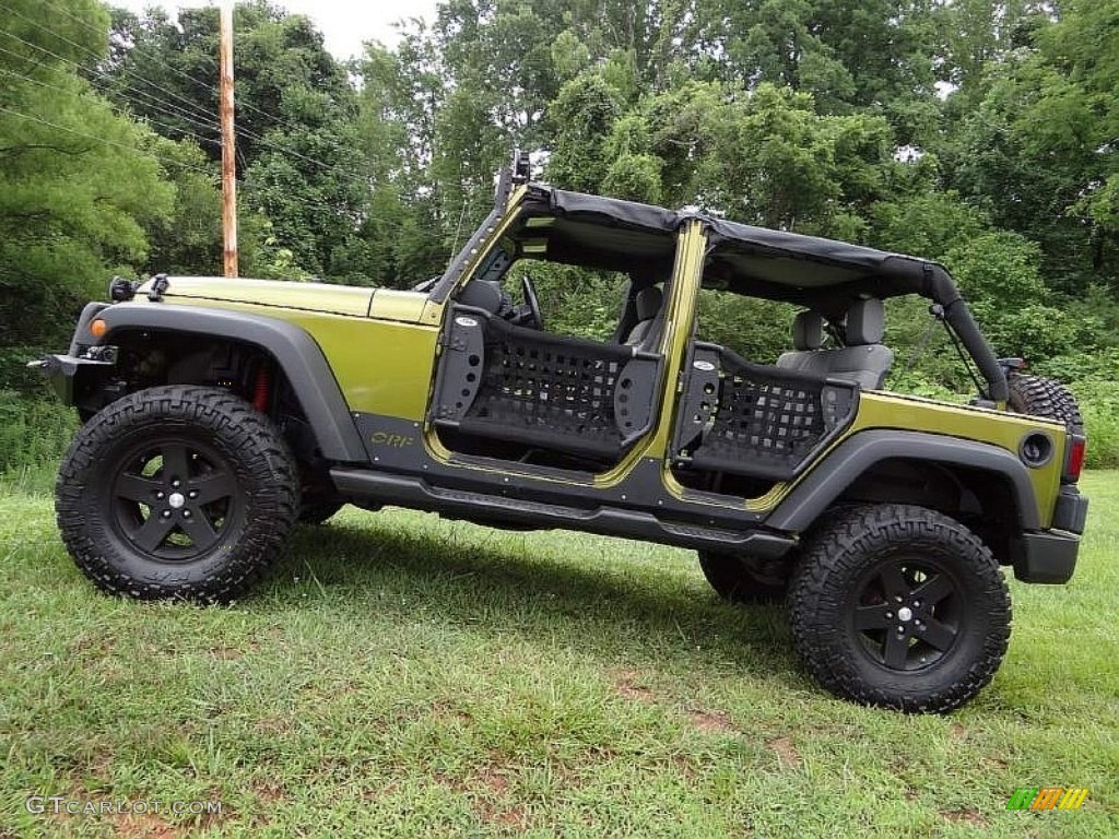 2008 Wrangler Unlimited Rubicon 4x4 - Rescue Green Metallic / Dark Slate Gray/Med Slate Gray photo #4