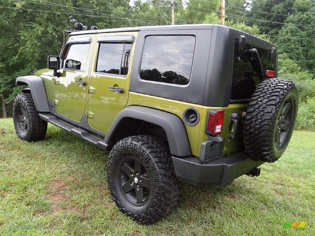 2008 Wrangler Unlimited Rubicon 4x4 - Rescue Green Metallic / Dark Slate Gray/Med Slate Gray photo #5