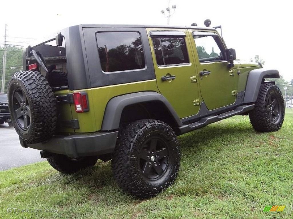 2008 Wrangler Unlimited Rubicon 4x4 - Rescue Green Metallic / Dark Slate Gray/Med Slate Gray photo #10