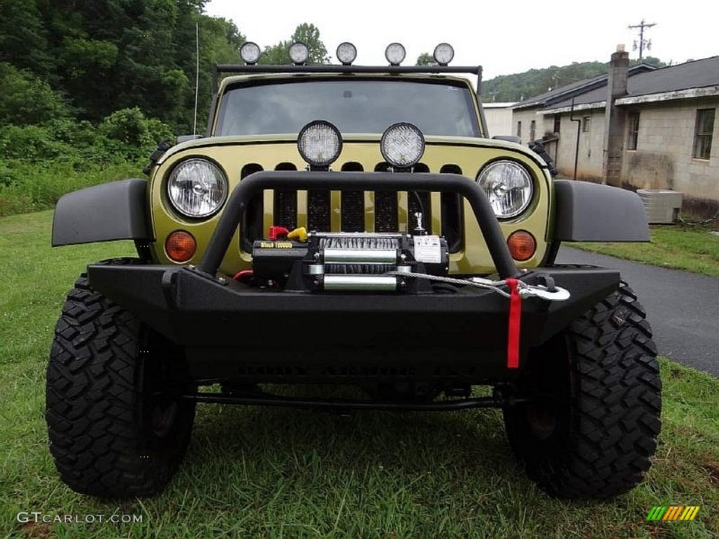 2008 Wrangler Unlimited Rubicon 4x4 - Rescue Green Metallic / Dark Slate Gray/Med Slate Gray photo #17