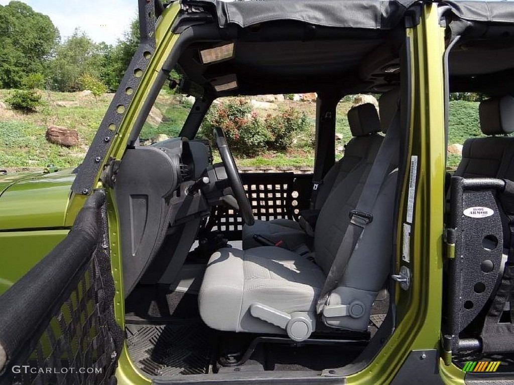 2008 Wrangler Unlimited Rubicon 4x4 - Rescue Green Metallic / Dark Slate Gray/Med Slate Gray photo #22