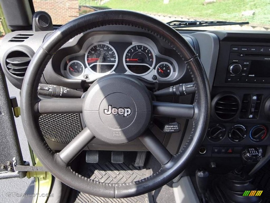 2008 Wrangler Unlimited Rubicon 4x4 - Rescue Green Metallic / Dark Slate Gray/Med Slate Gray photo #25