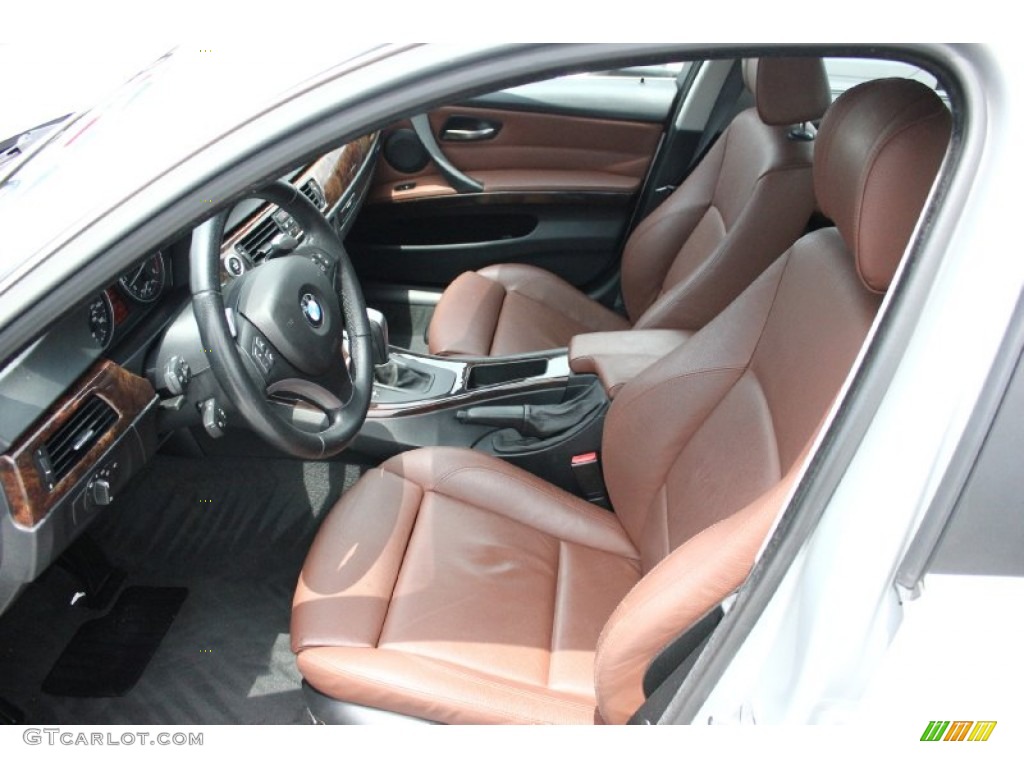 2008 3 Series 335i Sedan - Titanium Silver Metallic / Saddle Brown/Black photo #12