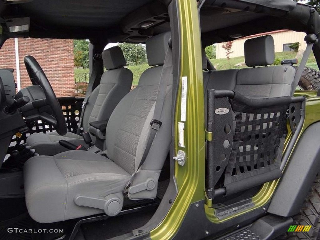 2008 Wrangler Unlimited Rubicon 4x4 - Rescue Green Metallic / Dark Slate Gray/Med Slate Gray photo #33