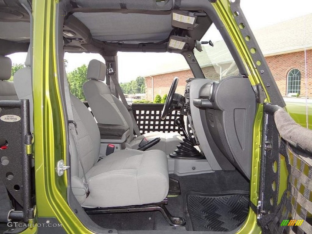 2008 Wrangler Unlimited Rubicon 4x4 - Rescue Green Metallic / Dark Slate Gray/Med Slate Gray photo #37